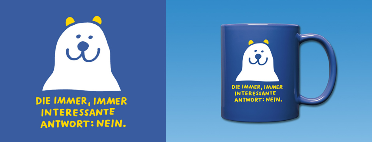 Die immer, immer interessante Antwort: NEIN - Tasse - Rumpfkluft | T-Shirt-Kollektion von Katz & Goldt