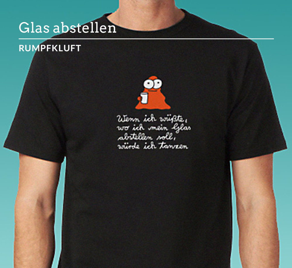 Glas abstellen