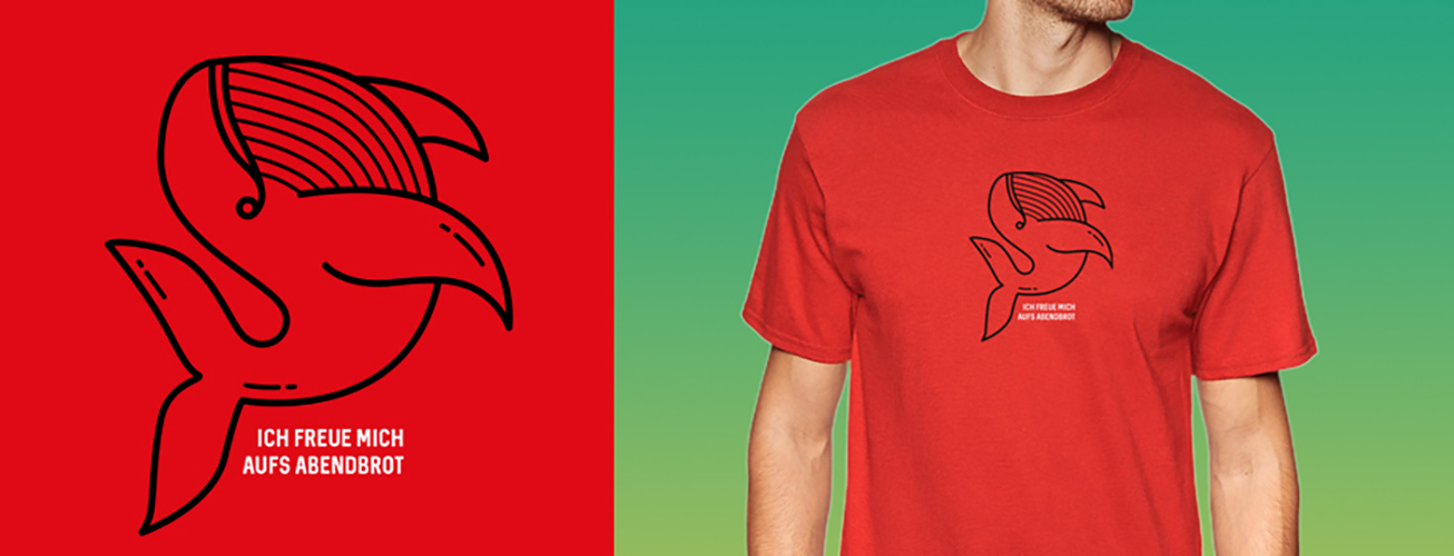 Ich freue mich aufs Abendbrot - Rumpfkluft | T-Shirt-Kollektion von Katz & Goldt