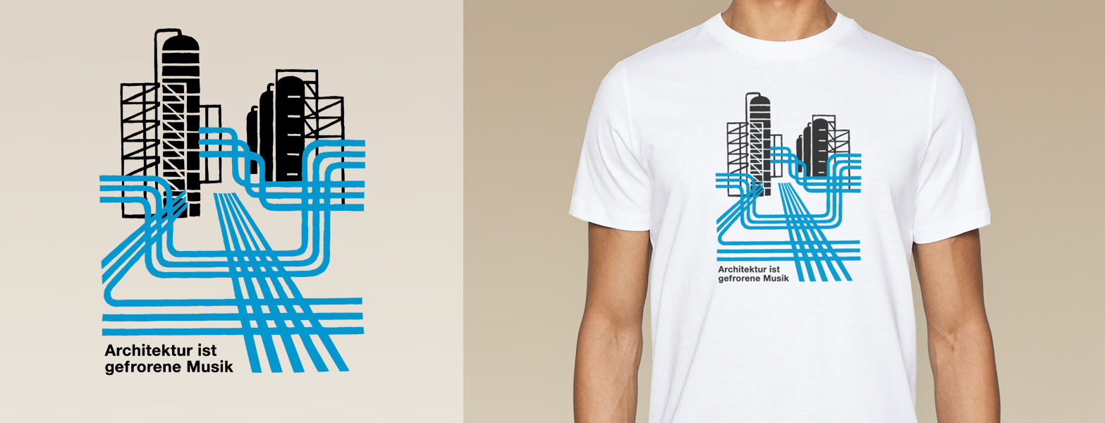 Schopenhauer behauptete: Architektur ist gefrorene Musik - Rumpfkluft | T-Shirt-Kollektion von Katz & Goldt