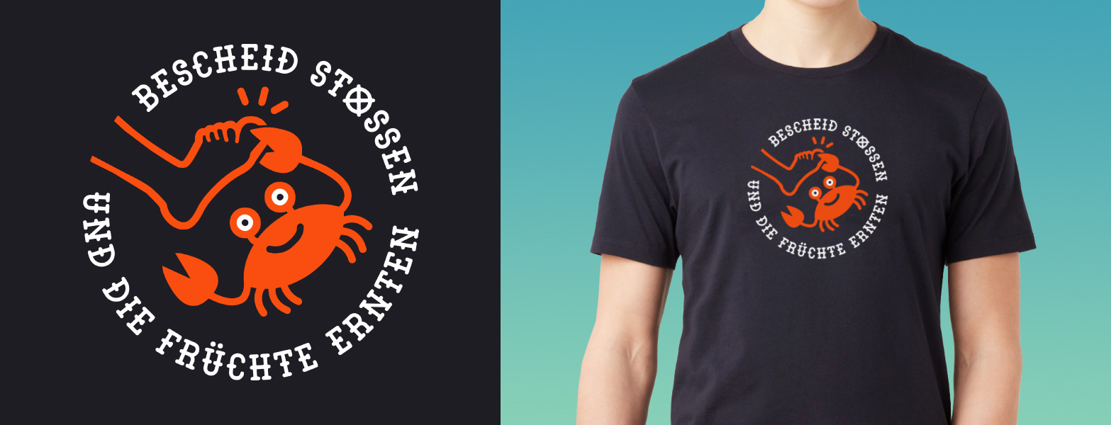 Bescheid stoßen und die Früchte ernten - Rumpfkluft | T-Shirt-Kollektion von Katz & Goldt