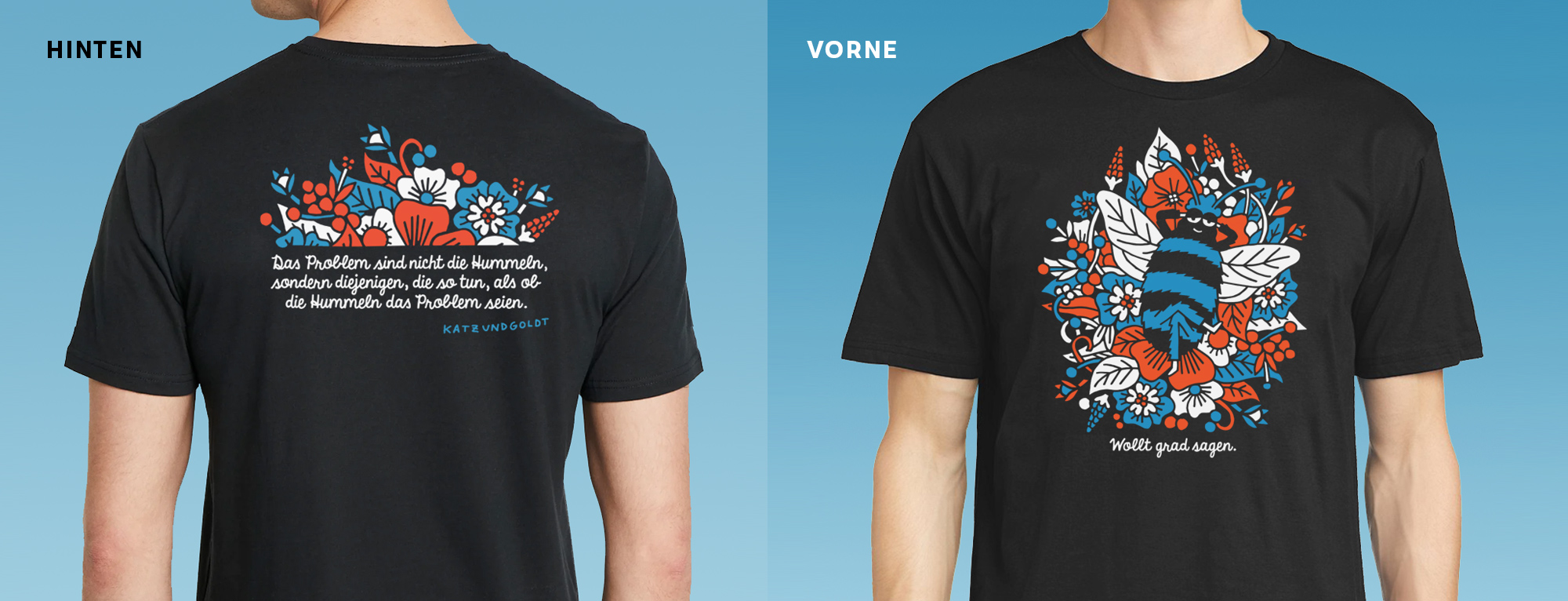 Das Problem sind nicht die Hummeln, sondern diejenigen, die so tun, als ob die Hummeln das Problem seien - Rumpfkluft | T-Shirt-Kollektion von Katz & Goldt