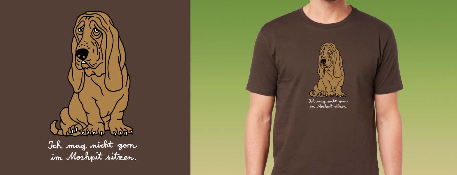 Ich mag nicht gern im Moshpit sitzen – Rumpfkluft | T-Shirt-Kollektion von Katz & Goldt