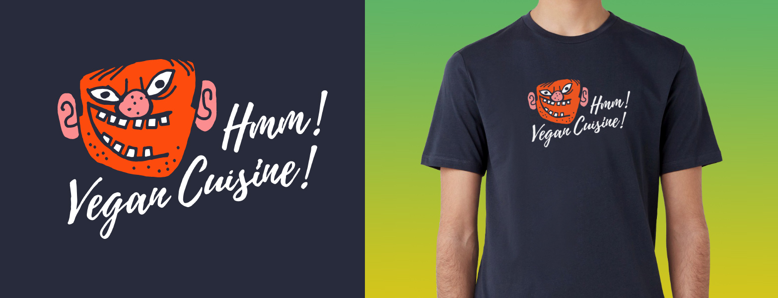 Hmm! Vegan Cuisine - Rumpfkluft | T-Shirt-Kollektion von Katz & Goldt